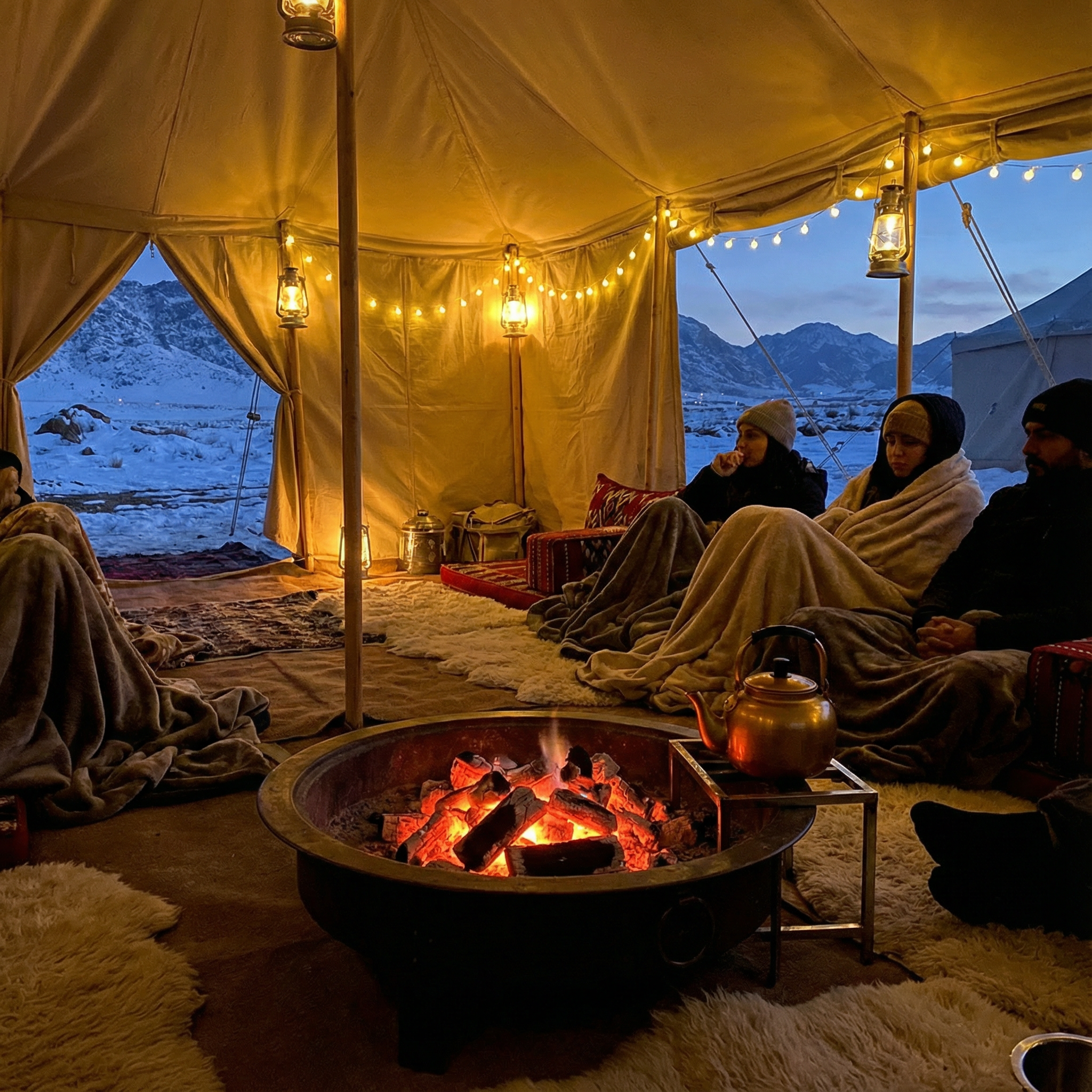 التدفئة الشتوية بفحم حرارة الآمن